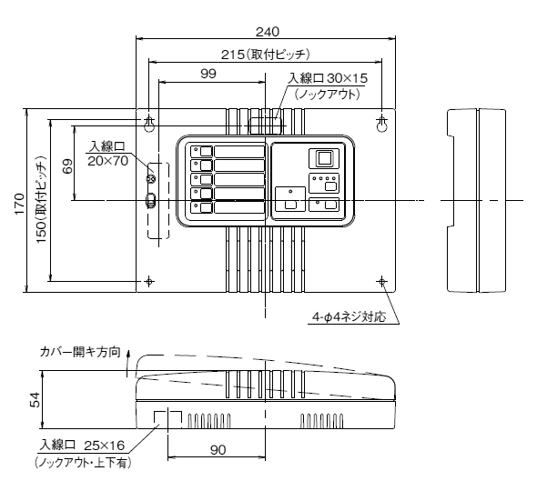 CHN-5(F)外形寸法図