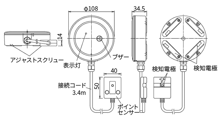 外形寸法図