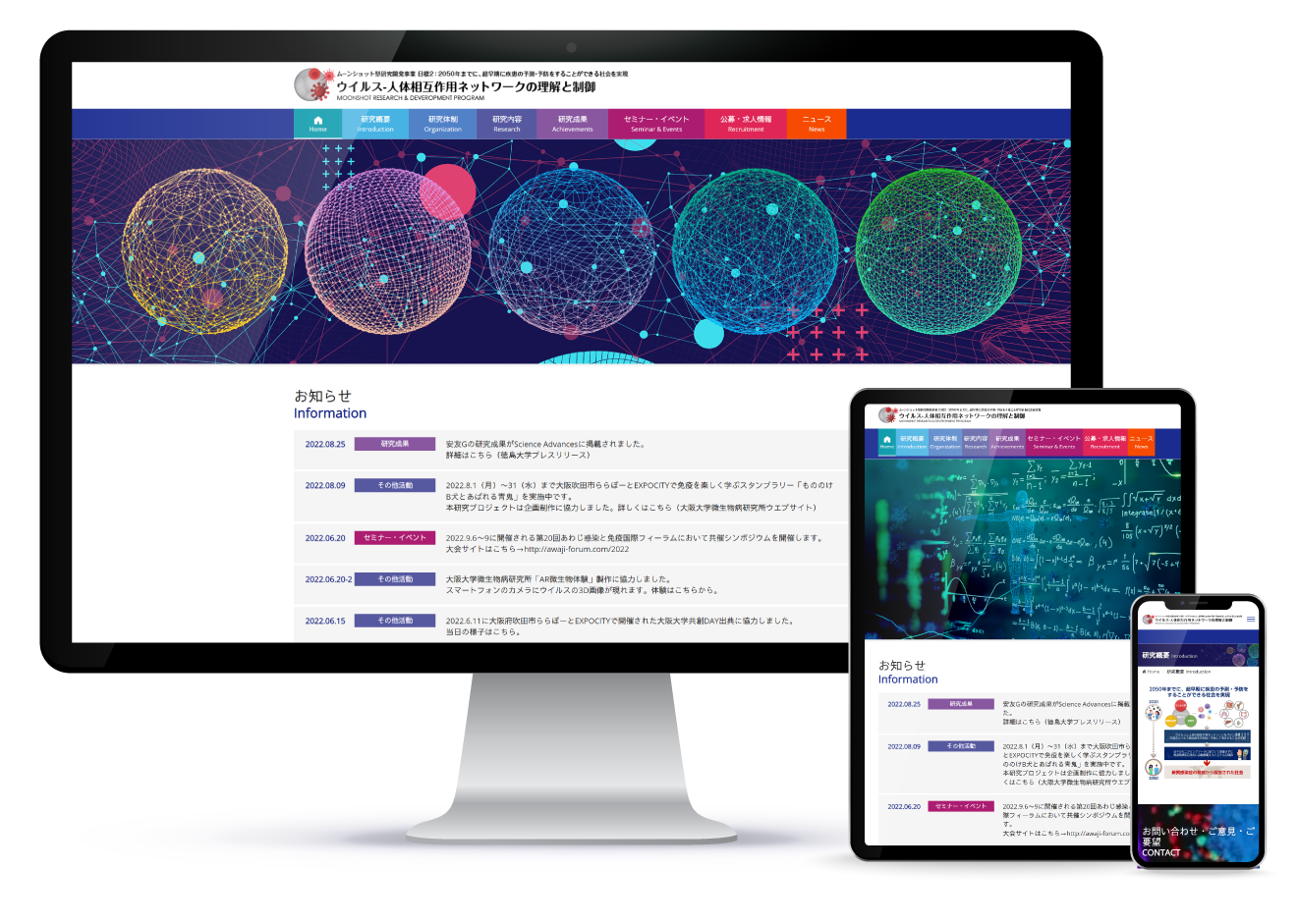 ウイルス-人体相互作用ネットワークの理解と制御