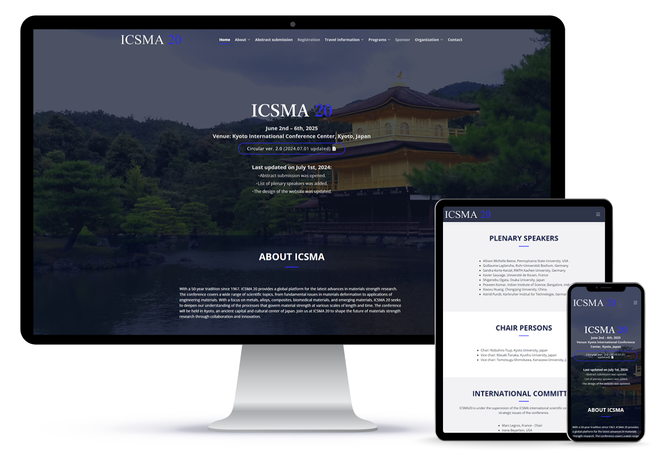 ICSMA20 - The 20th International Conference on Strength of Materials
