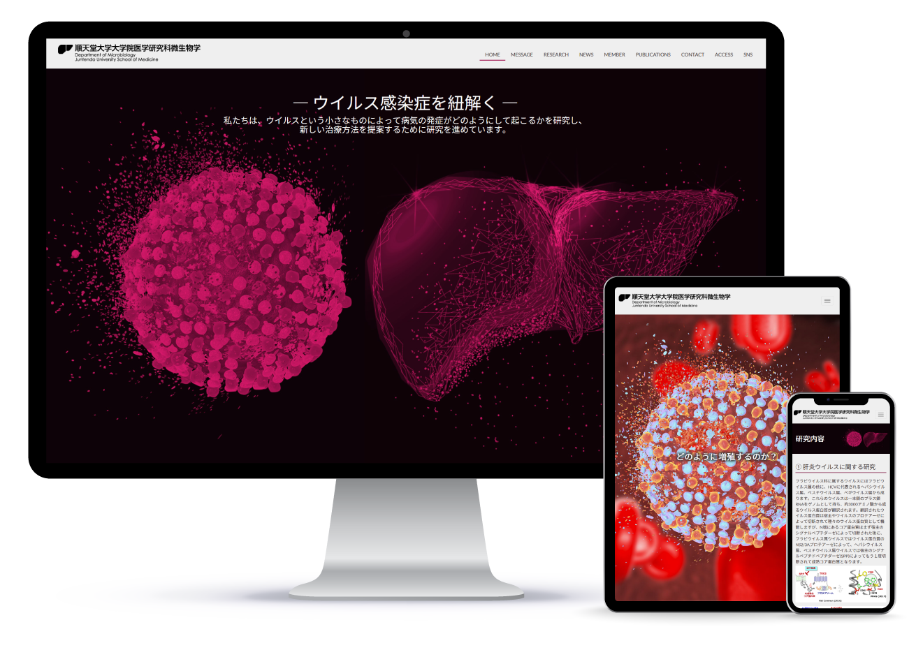 順天堂大学大学院医学研究科微生物学 岡本研究室